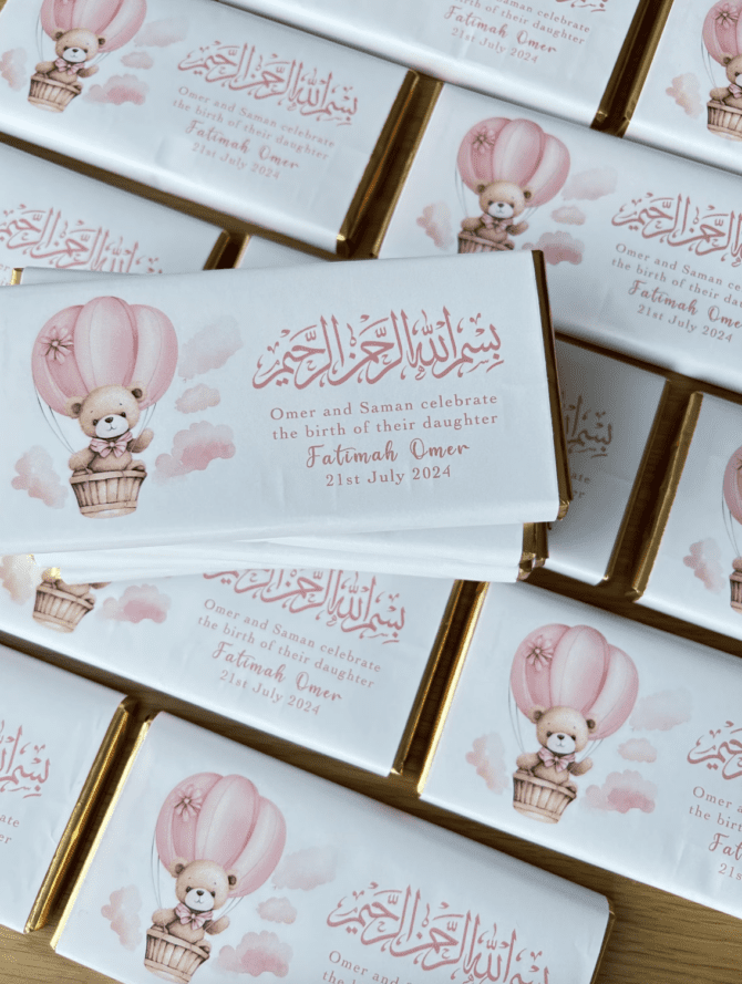Its a girl/boy Personalised Chocolate Bar - Image 4
